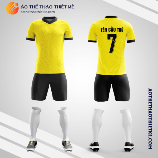 Mẫu quần áo thể thao đá banh Câu lạc bộ Peñarol 2021 2022 thiết kế màu vàng V3469