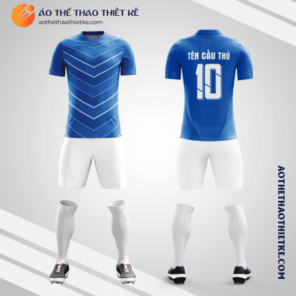 Mẫu áo đá bóng Câu lạc bộ Vélez Sarsfield 2023 màu xanh dương tự thiết kế V3496