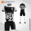 Mẫu quần áo bóng đá công ty GCSS tự thiết kế màu đen 2023 V3510