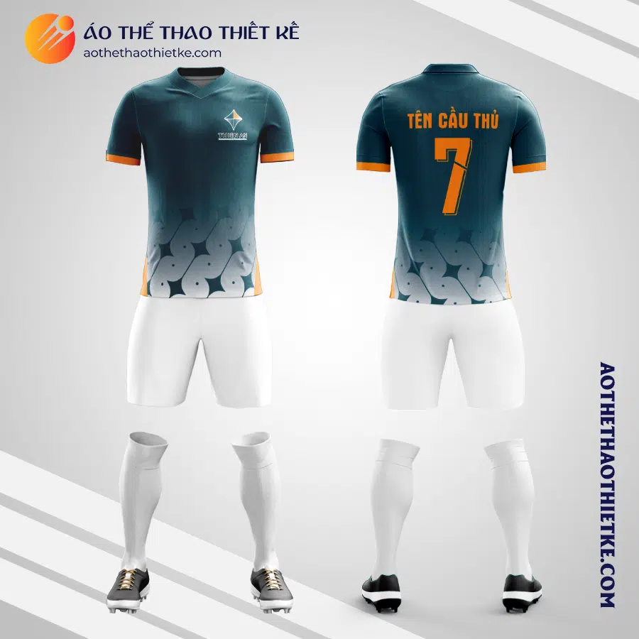 Mẫu áo bóng đá Công ty Đầu Tư Thiên Ân tự thiết kế 2023 V3515