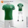 Mẫu áo bóng đá Công ty Grand Nutrition màu xanh lá 2023 tụ thiết kế V3516