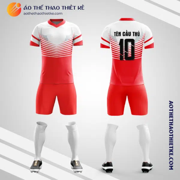 Mẫu quần áo bóng đá câu lạc bộ Neza FC màu đỏ 2023 V3524