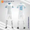 Mẫu quần áo Câu lạc bộ bóng đá Burnley sân khách 2022 màu trắng thiết kế V3556
