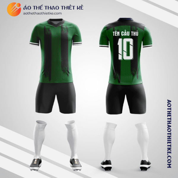 Mẫu quần áo bóng đá câu lạc bộ Airo FC màu xanh lá 2023 V3551