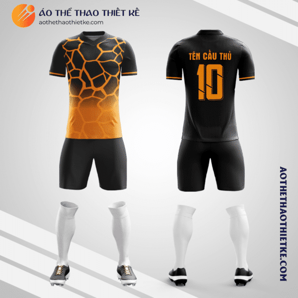 Mẫu quần áo thi đấu Câu lạc bộ Bóng đá Calor màu cam 2023 thiết kế V3548