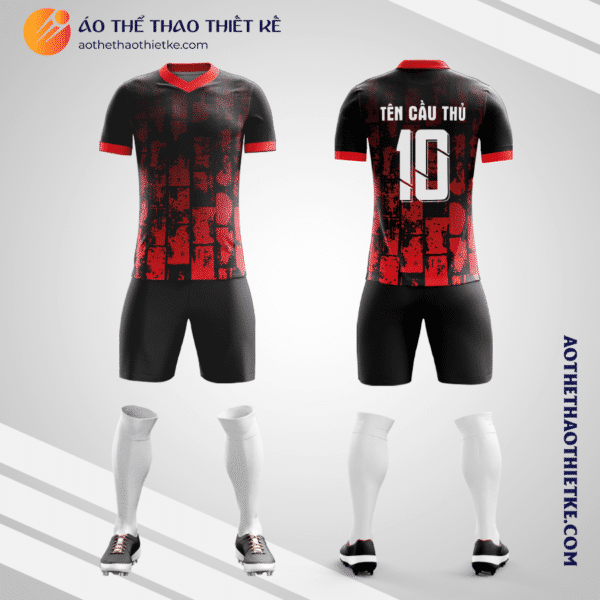 Mẫu quần áo Câu lạc bộ Bóng đá Manchester United 2022 màu đỏ tự thiết kế V3561