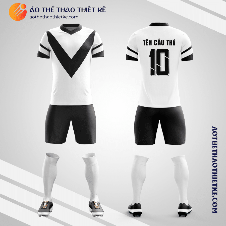 Mẫu quần áo Câu lạc bộ bóng đá Santiago Morning màu đen 2023 thiết kế V3562