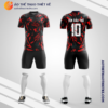 Mẫu quần áo bóng đá Brasil tự thiết kế 2023 màu đỏ V3574