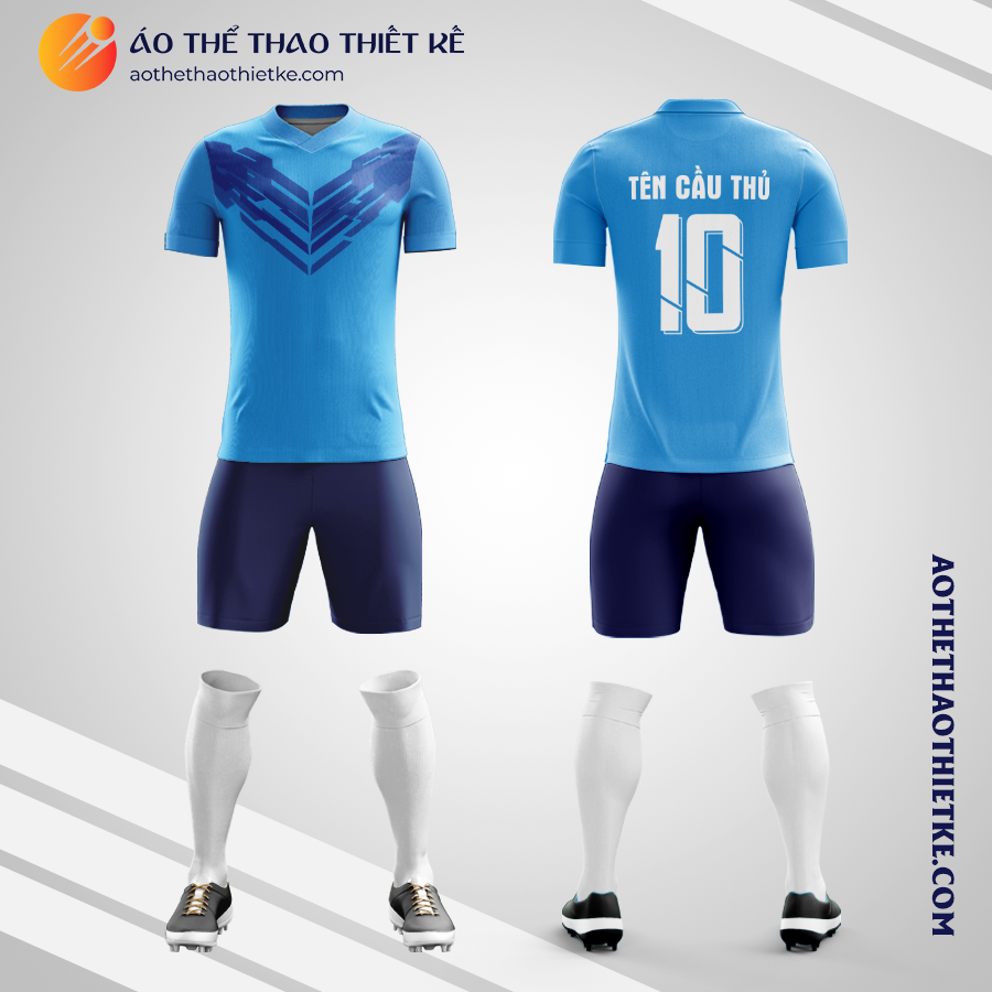 Mẫu quần áo bóng đá Câu lạc bộ Vélez Sarsfield 2023 màu xanh da trời thiết kế V3567