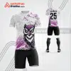 Mẫu áo bóng đá thiết kế linh vật chim cú mèo màu tím tự thiết kế V3606