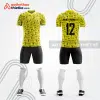 Mẫu áo bóng đá thiết kế hot trend Hàng dễ vỡ màu vàng tự thiết kế V3647