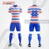 Mẫu áo bóng đá thiết kế hot trend Phông Bạt màu xanh dương tự thiết kế V3650