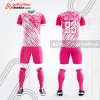 Mẫu áo bóng đá thiết kế hot trend Quốc tế phục nữ 83 màu hồng tự thiết kế V3642