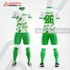 Mẫu áo bóng đá thiết kế hot trend VN-Index 1300+ màu xanh lá tự thiết kế V3648