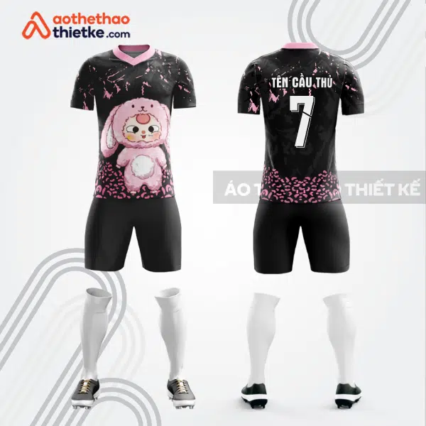 Mẫu áo bóng đá thiết kế hot trend baby three màu hồng tự thiết kế V3646