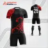 Mẫu áo bóng đá thiết kế linh vật bọ cạp đỏ tự thiết kế V3633