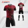 Mẫu áo bóng đá thiết kế linh vật bò đỏ tự thiết kế V3630
