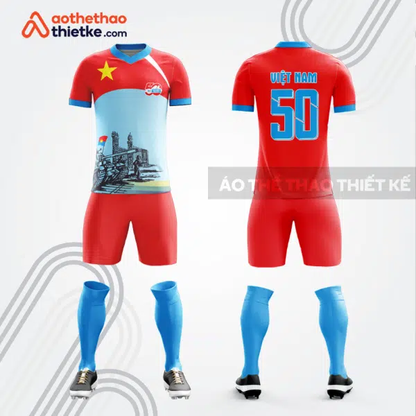 Mẫu áo bóng đá kỷ niệm 50 năm Ngày Giải phóng miền Nam, thống nhất đất nước tự thiết kế V3652