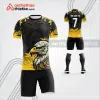 Mẫu áo bóng đá chim đại bàng vàng tự thiết kế v3661