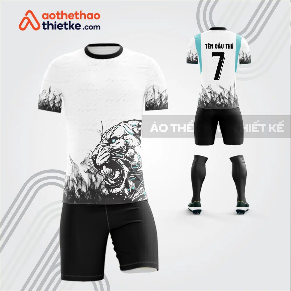 Mẫu áo bóng đá linh vật hổ đen thiết kế V3671