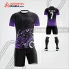 Mẫu áo bóng đá rồng phương tây màu tím tự thiết kế v3667