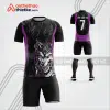 Mẫu áo bóng đá thiết kế linh vật soi tím tự thiết kế v3655