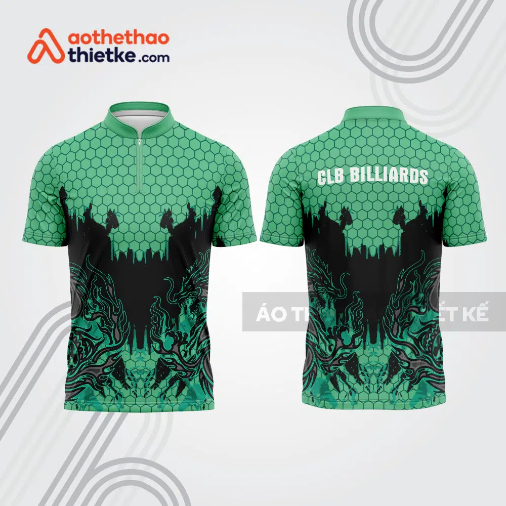 Mẫu thiết kế áo đồng phục thi đấu billiards bab516
