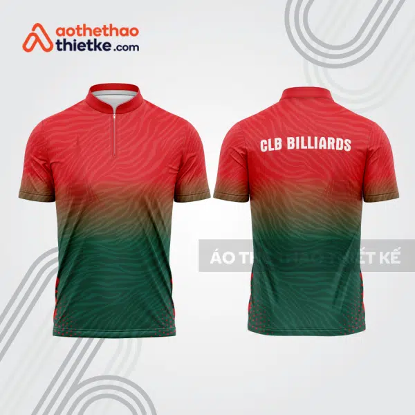 Mẫu thiết kế áo đồng phục thi đấu billiards bab527