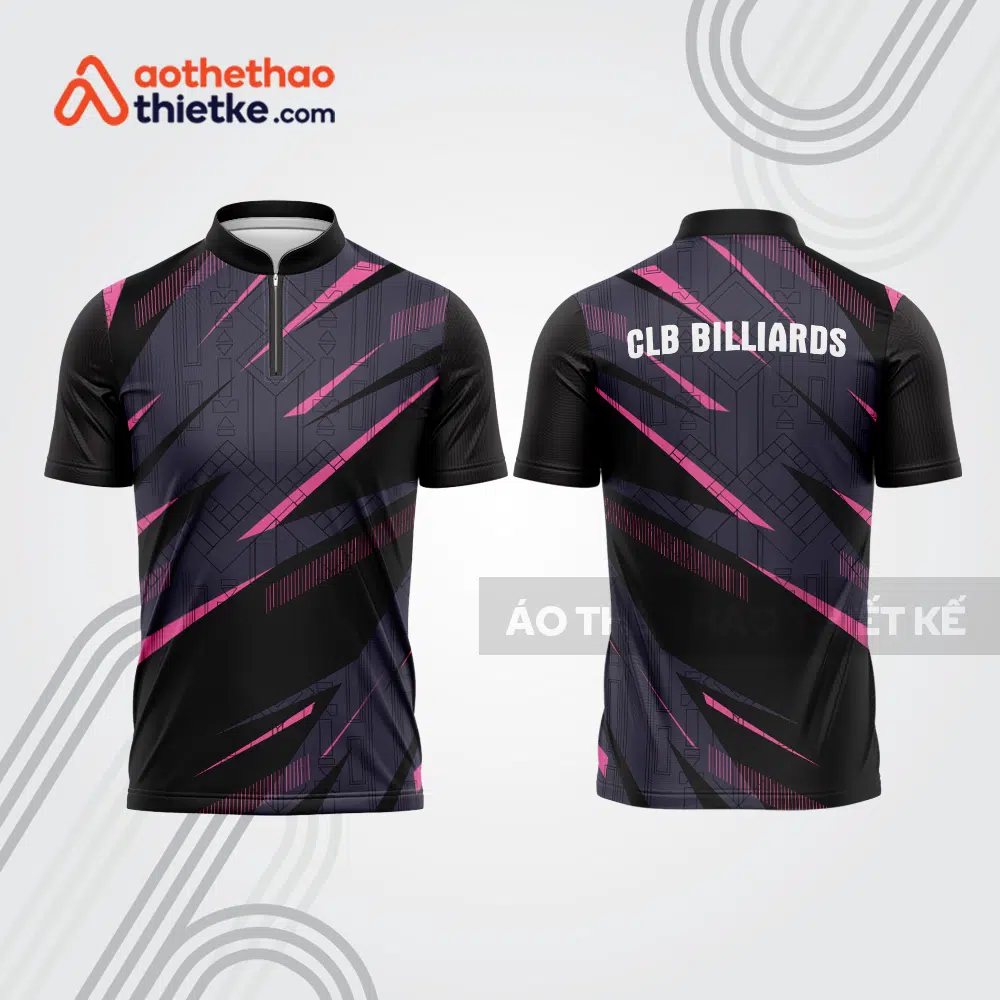 Mẫu thiết kế áo đồng phục thi đấu billiards bab545