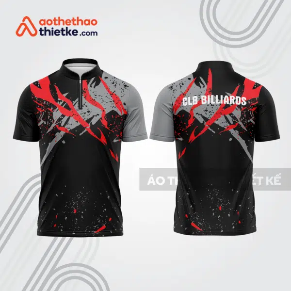 Mẫu thiết kế áo đồng phục thi đấu billiards bab549