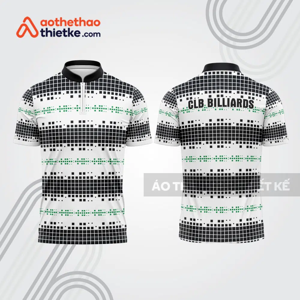 Mẫu thiết kế áo đồng phục thi đấu billiards bab558