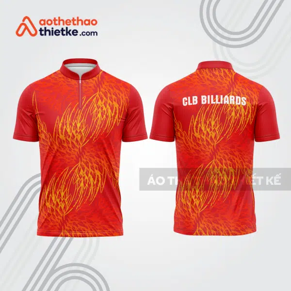 Mẫu thiết kế áo đồng phục thi đấu billiards bab559