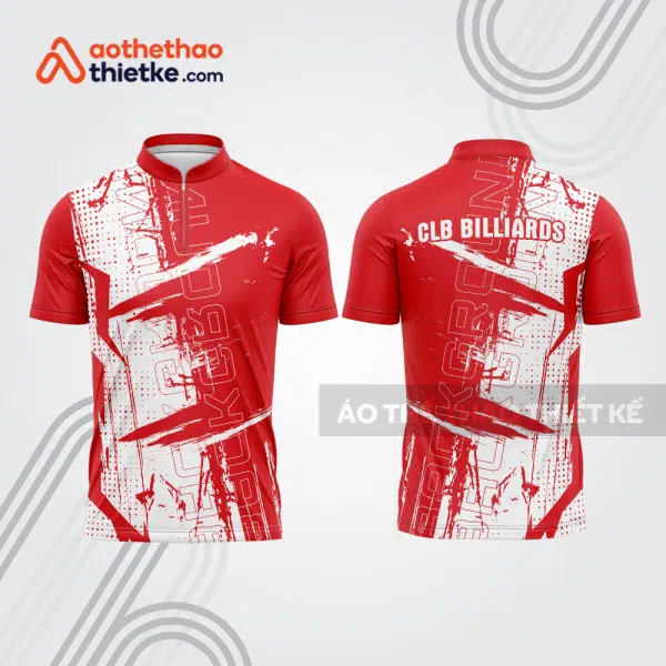 Mẫu thiết kế áo đồng phục thi đấu billiards bab583