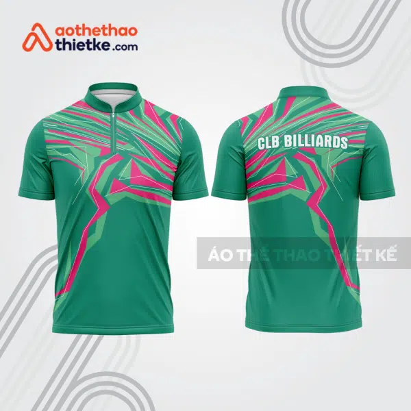 Mẫu thiết kế áo đồng phục thi đấu billiards bab609