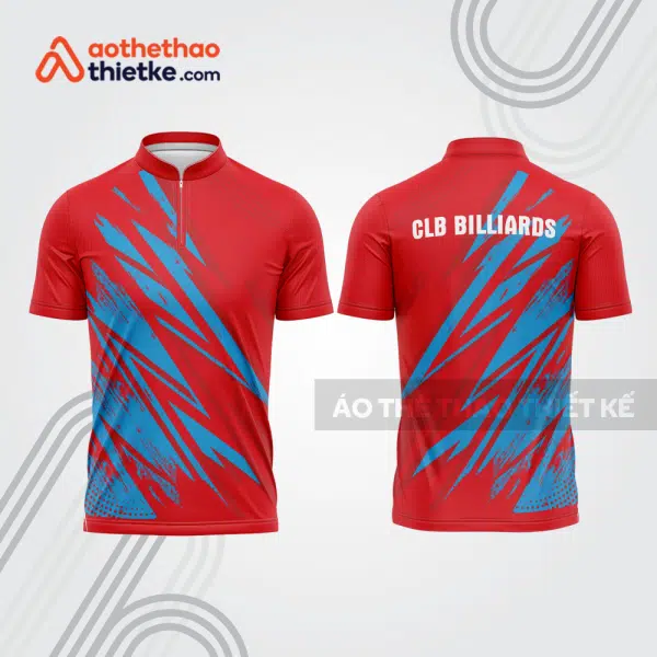 Mẫu thiết kế áo đồng phục thi đấu billiards bab618