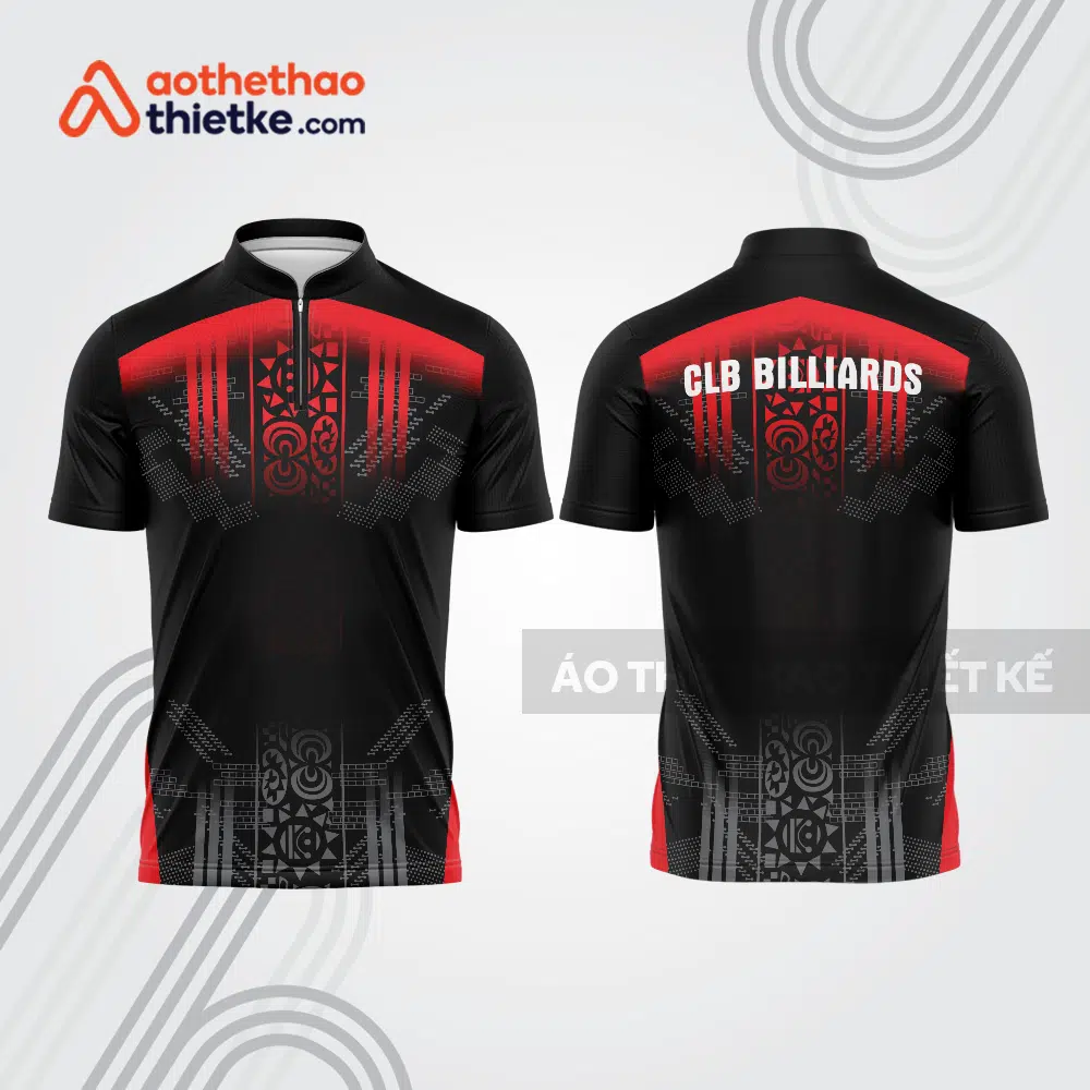 Mẫu thiết kế áo đồng phục thi đấu billiards bab624