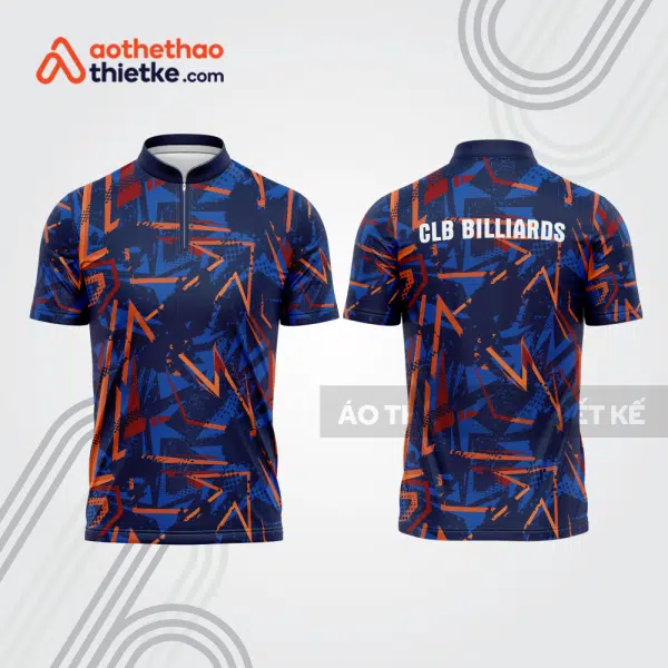 Mẫu thiết kế áo đồng phục thi đấu billiards bab626