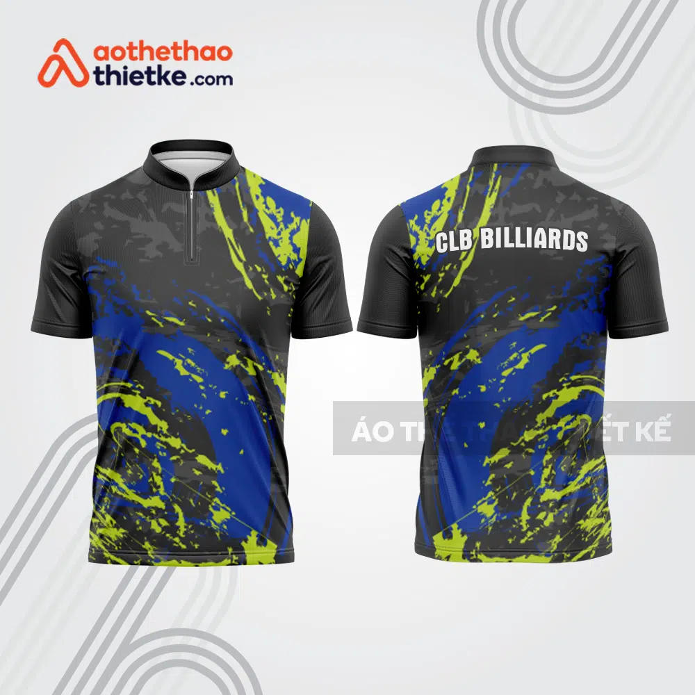Mẫu thiết kế áo đồng phục thi đấu billiards bab629