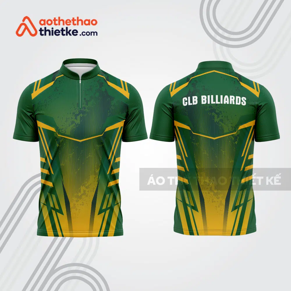 Mẫu thiết kế áo đồng phục thi đấu billiards bab639