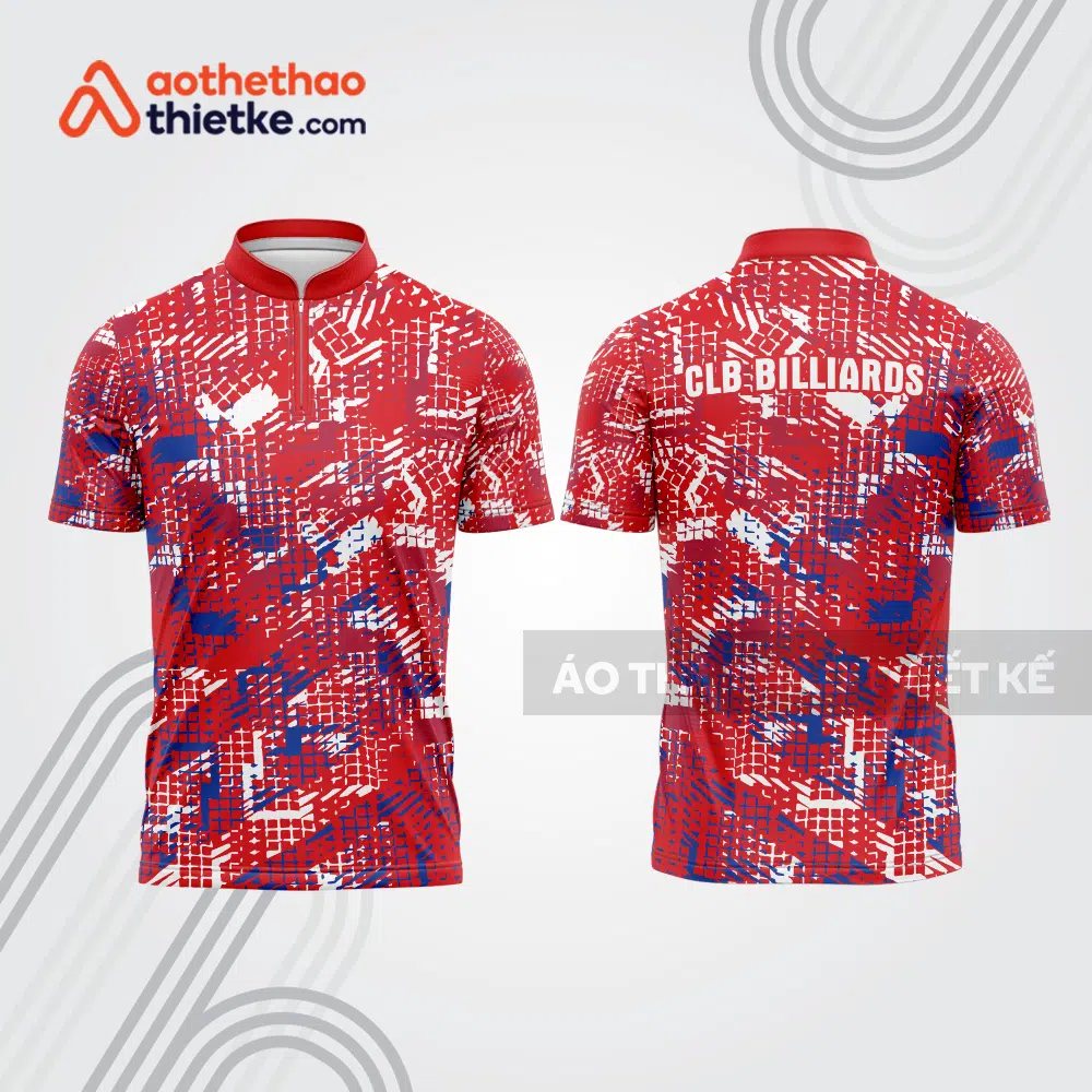 Mẫu thiết kế áo đồng phục thi đấu billiards bab641