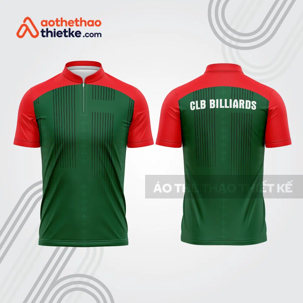 Mẫu thiết kế áo đồng phục thi đấu billiards bab642
