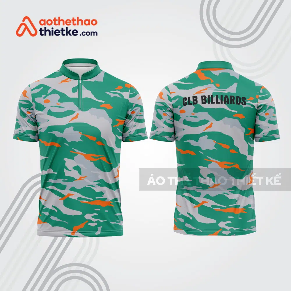 Mẫu thiết kế áo đồng phục thi đấu billiards bab648