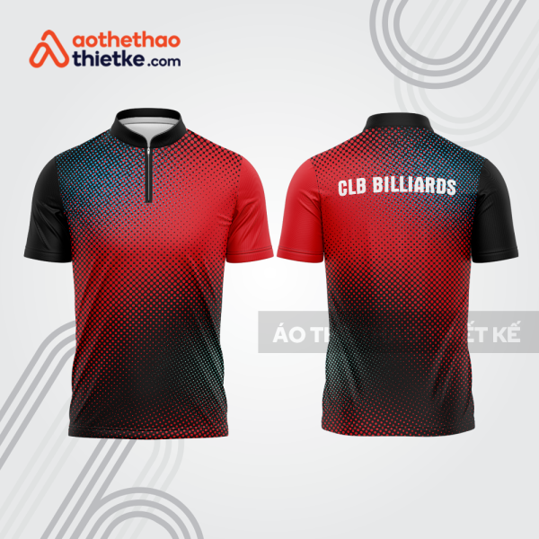 Mẫu thiết kế áo đồng phục thi đấu billiards bab661