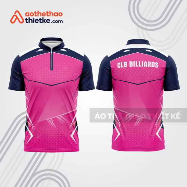 Mẫu thiết kế áo đồng phục thi đấu billiards bab664