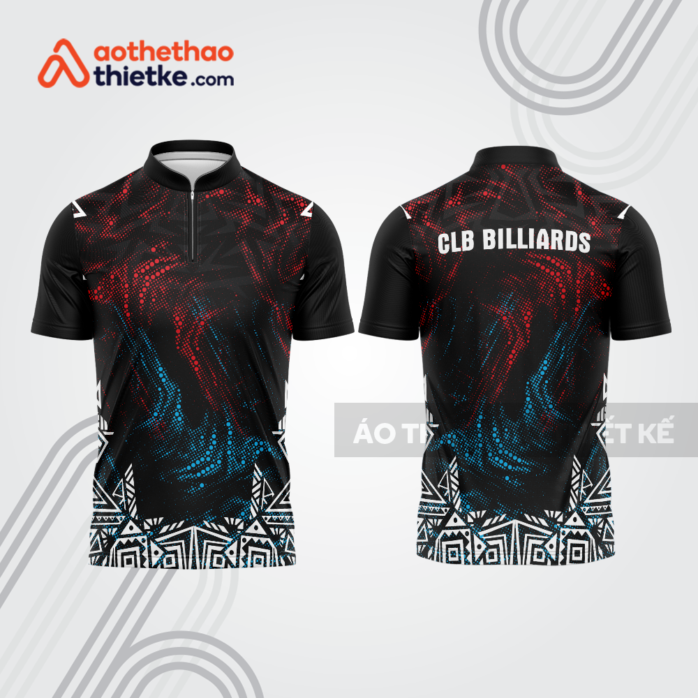 Mẫu thiết kế áo đồng phục thi đấu billiards bab666