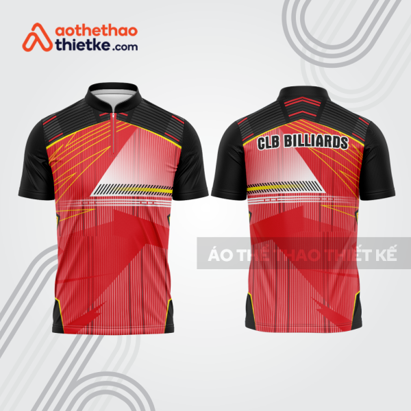 Mẫu thiết kế áo đồng phục thi đấu billiards bab669
