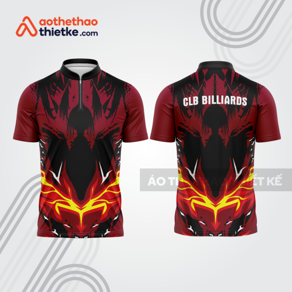 Mẫu thiết kế áo đồng phục thi đấu billiards bab675