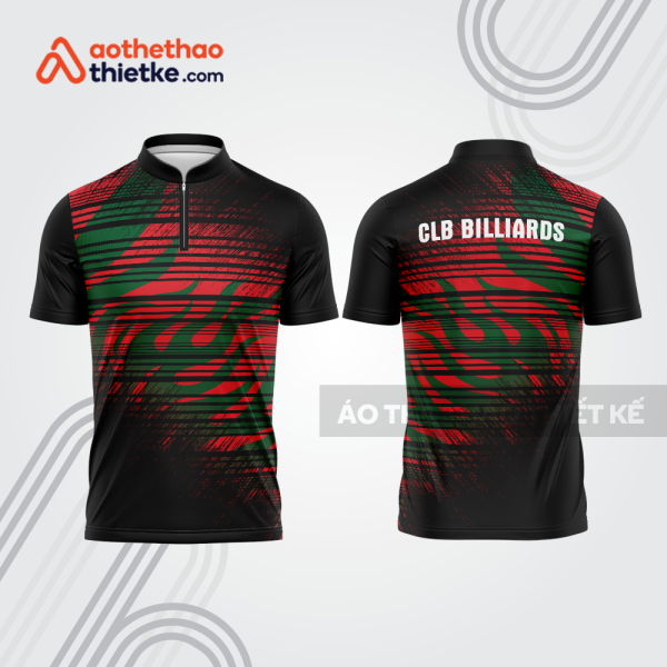 Mẫu thiết kế áo đồng phục thi đấu billiards bab677