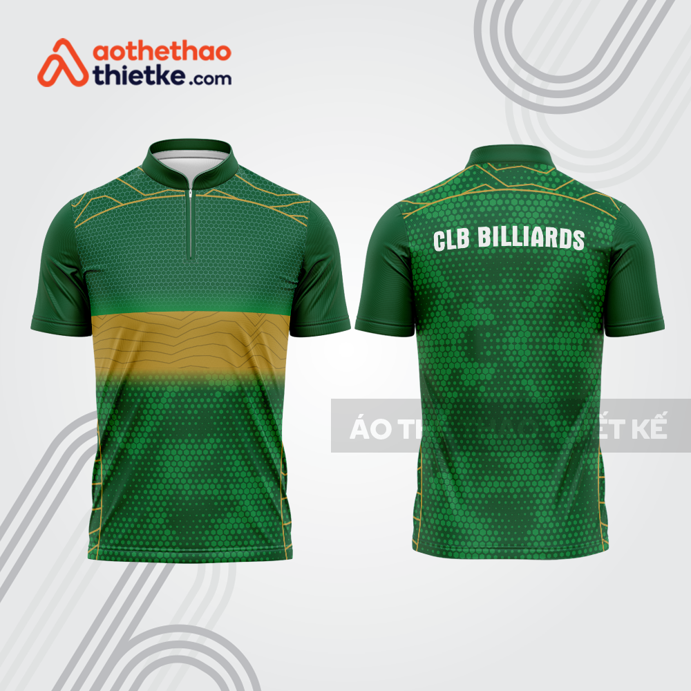 Mẫu thiết kế áo đồng phục thi đấu billiards bab678