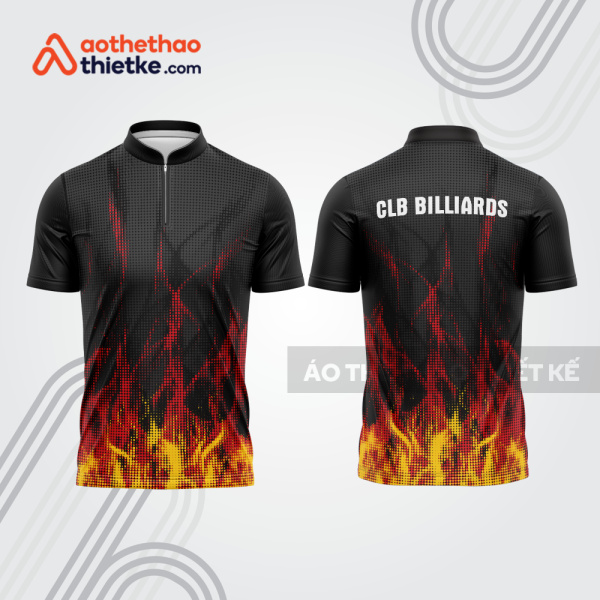 Mẫu thiết kế áo đồng phục thi đấu billiards bab686